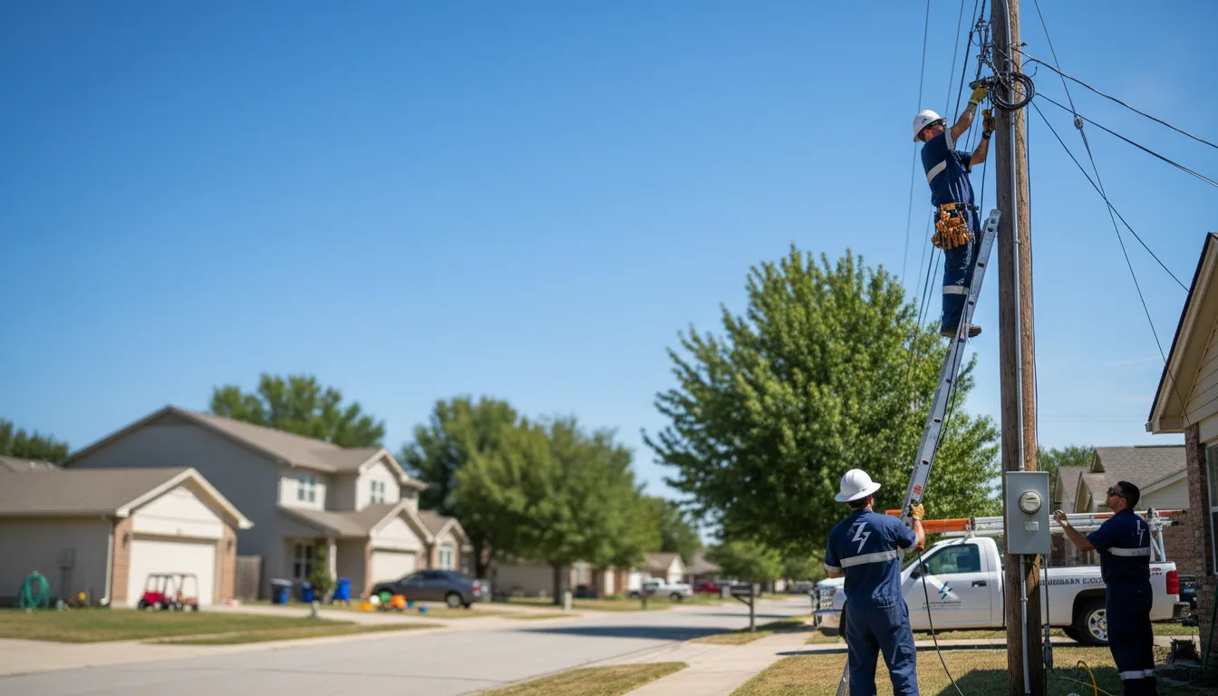 Residential electrician providing installation services in Leoma, TN